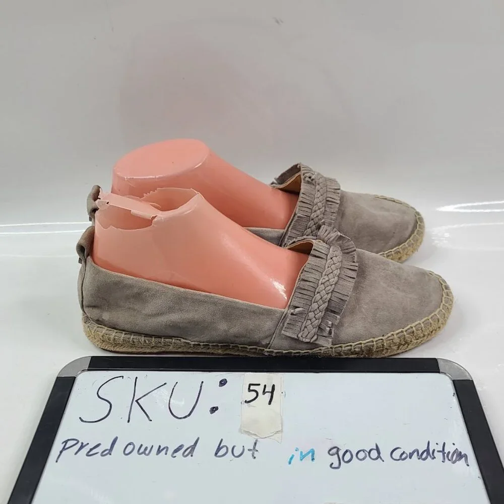 Splendid‎ Women's Gray Jaime Suede Almond Toe Espadrilles Flats Size 10